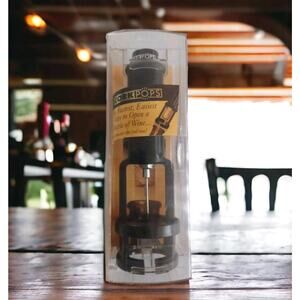 Vintage Cork Pops Wine Bottle Opener Black